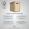 Abri de jardin en bois TIMBELA M306A de 2,63 m², abri de Voir les images du produit 8
