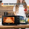 20L 700W Mini mikrovlnná rúra čierna/strieborná Ovládanie Náhľad obrázku produktu 7