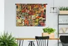 MuchoWow® Wandteppich Wandbehang Bunte Häuser in Cinque Produktbild-Vorschau 2