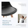 A collage of images showing a chair detail and a woman relaxing in a chair. Náhled obrázku produktu