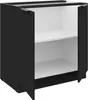 Küchen Unterschrank 80 cm SIENA Schwarz Küche Küchenzeile Produktbild-Vorschau 2