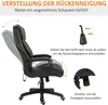 Vinsetto Bürostuhl mit Massagefunktion, höhenverstellbar, 6 Produktbild-Vorschau 7
