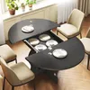 Mondeer Ausziehbarer runder Esstisch 110-150 cm oval mit Produktbild-Vorschau 8