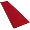 Hochflor Langflor Teppich Läufer Cottage Rot, Größe:100x100 Produktbild-Vorschau 2