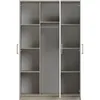 Kinder-Kleiderschrank 120 cm – Sonoma/Weiß mit blaue Produktbild-Vorschau 4