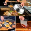 28tlg Grillset Edelstahl 1,5mm Profi Spatel Garhaube Tasche Produktbild-Vorschau 3