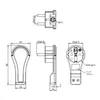 2 x Schutzkontakt Winkelstecker weiss extraflach mit Bügel Produktbild-Vorschau 5