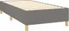 A boxspring bed frame with wooden slats and four legs, shown from a side angle against a white background. Produktbild-Vorschau