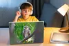 MuchoWow® Laptop Aufkleber Sticker Cover Eule auf Ast Produktbild-Vorschau 3