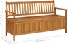 vidaXL Gartenbank mit Stauraum 148 cm Massivholz Akazie Produktbild-Vorschau 8