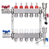 5 Heizkreise Edelstahl-Heizkreisverteiler Fußbodenheizung Produktbild-Vorschau 1
