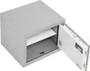 An open safe with a shelf inside, shown against a white background. Produktbild-Vorschau