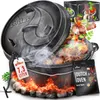 grillas® Dutch Oven Set 7,3 Liter / Topf ohne Füße Produktbild-Vorschau 1