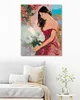 Zuty - Malen nach Zahlen - FRAU UND ROSE, 40x50 cm, mit Produktbild-Vorschau 2