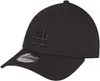 A black New Era LA Dodgers baseball cap is shown from a slightly angled front view against a white background. Anteprima dell’immagine prodotto