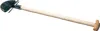 A garden tool with a metal head and a wooden handle, isolated on a white background. Produktbild-Vorschau