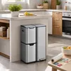 SONGMICS Mülltrennsystem Küche 60 L Tretmülleimer mit 3 Produktbild-Vorschau 2
