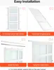 SucceBuy porta scorrevole 1829 mm x 2032 mm (adatta alle Anteprima dell’immagine prodotto 7