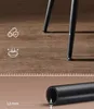 Close-up of furniture legs on a wooden floor, with icons and a measurement detail. Produktbild-Vorschau