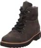 A single gray leather boot with black laces and a thick black sole, shown against a white background. Anteprima dell’immagine prodotto