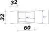 Flex Well Hängeschrank Varo BxTxH 60 x 32 x 32 cm weiß matt Produktbild-Vorschau 2