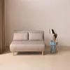 sweeek - 2-Sitzer-Sofa mit Stoffbezug, Holzfüße - Beige Produktbild-Vorschau 3