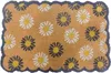 Relaxdays Fußmatte Kokos, Blumen, 60x40 cm, rutschfest, Produktbild-Vorschau 1