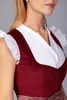 Edelnice Midi Dirndl Luise Samt Rot 46 Produktbild-Vorschau 6