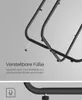 Close-up of the adjustable feet of a table frame. Produktbild-Vorschau