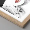 Gerahmtes Poster - Rahmen in heller Eiche - Frau Gesicht Produktbild-Vorschau 2