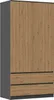 Topeshop SZAFA MALWA AN/AR K, Garderobe, 5 Regale, 2 Produktbild-Vorschau 1