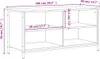 vidaXL TV skříňka kouřový dub 100x40x50 cm odvozený výrobek Náhled obrázku produktu 8