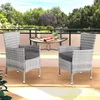 Set de 2 chaises de jardin en polyrotin 88 x 59 x 59 cm Voir les images du produit 2