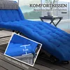 Outsunny Sonnenliege klappbar Gartenliege mit Kopfkissen, Produktbild-Vorschau 7