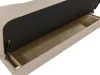 A close-up view of the open storage compartment of a sofa. Produktbild-Vorschau