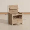 Nachttisch mit Schublade, Beistelltisch, Nachtschrank mit Produktbild-Vorschau 3