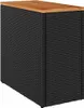 vidaXL Zahradní stolek s dřevěnou deskou černý 58x27,5x55cm Náhled obrázku produktu 3