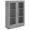 vidaXL Vitrína Concrete Grey 82,5x30,5x115 cm Drevo Náhľad obrázku produktu 1