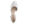 Tamaris Plateau Riemchen Pumps Gr. 40 Weiss-Perle Produktbild-Vorschau 4