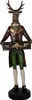 Clayre & Eef Dekorationsfigur Hirsch 32x31x96 cm Braun Produktbild-Vorschau 1
