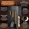 BLACK OAK Kaminbesteck "Aspen" - Set inkl. Lederhandschuh Produktbild-Vorschau 3