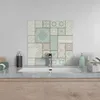 DEQORI Küchenrückwand Glas 60x60 cm 'Fliesenpoesie' Produktbild-Vorschau 4
