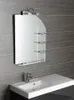 Aqualine WEGA Spiegel mit Ablageflächen 65x90cm Produktbild-Vorschau 2