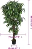 vidaXL Mango Tree Artificial 300 Leaves 80 cm Green Náhled obrázku produktu 4