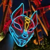 LED Katzenmaske leuchtend Cosplay Halloween Katzenkostüm Produktbild-Vorschau 4