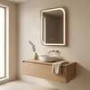 Miroir Rea Zone 70X50 Led Or Rose Brossé Voir les images du produit 6