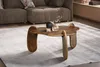 FineBuy Couchtisch Mango Massivholz Ø 78 cm Walnussfarben · Produktbild-Vorschau 2