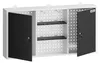 Wiltec Werkzeugschrank aus Stahl grau 60x120x19cm Produktbild-Vorschau 1