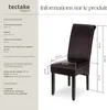 Chaise aspect cuir - marron, Lot de 4 Voir les images du produit 6