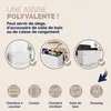 CASARIA® Banc de rangement blanc 80 x 40 x 40 cm Siège Voir les images du produit 5